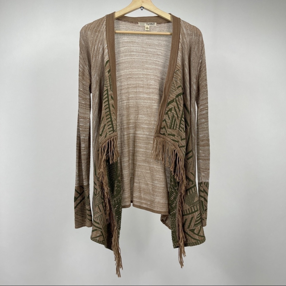 Say What? Aztec Print Cardigan XS